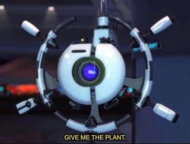 High Quality Give Me The Plant (Blue) Blank Meme Template
