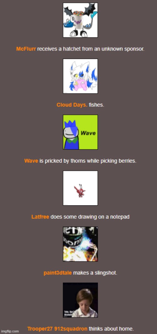 Day 1 (3) | image tagged in hunger games | made w/ Imgflip meme maker