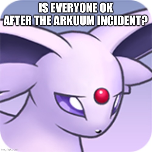 I’m worried | IS EVERYONE OK AFTER THE ARKUUM INCIDENT? | made w/ Imgflip meme maker