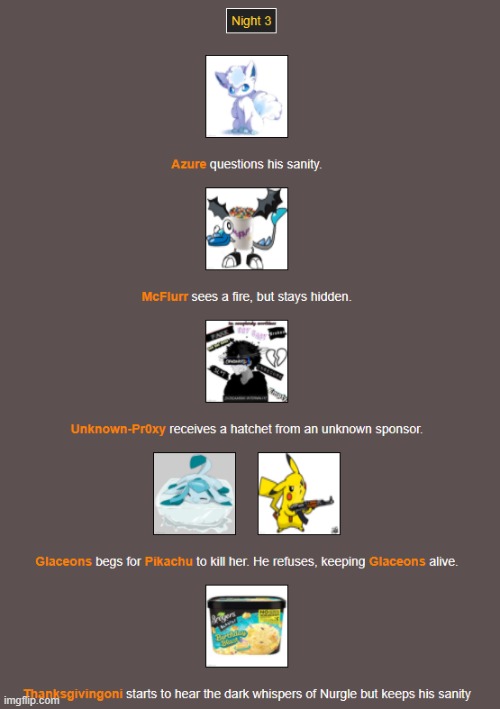 Night 3 (1) | image tagged in hunger games | made w/ Imgflip meme maker