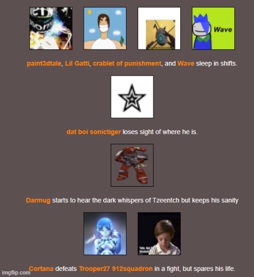 Night 3 (2) | image tagged in hunger games | made w/ Imgflip meme maker