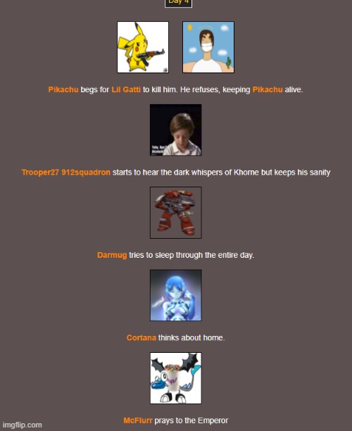 Day 4 (1) | image tagged in hunger games | made w/ Imgflip meme maker