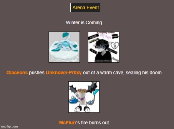 Day 6 (Arena) | image tagged in hunger games,winter is coming | made w/ Imgflip meme maker