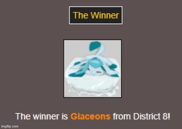 The winner! | image tagged in hunger games | made w/ Imgflip meme maker