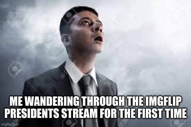 whoooaa its like a whole little country in here |  ME WANDERING THROUGH THE IMGFLIP PRESIDENTS STREAM FOR THE FIRST TIME | image tagged in amazed,wow | made w/ Imgflip meme maker
