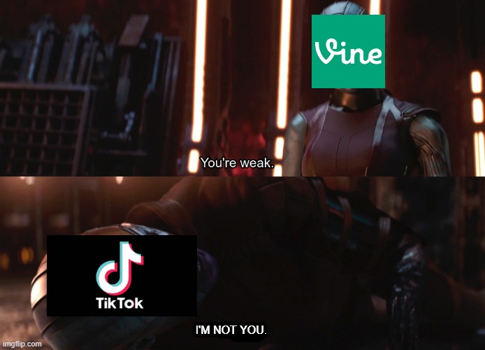 Your weak I’m you | I'M NOT YOU. | image tagged in your weak i m you | made w/ Imgflip meme maker