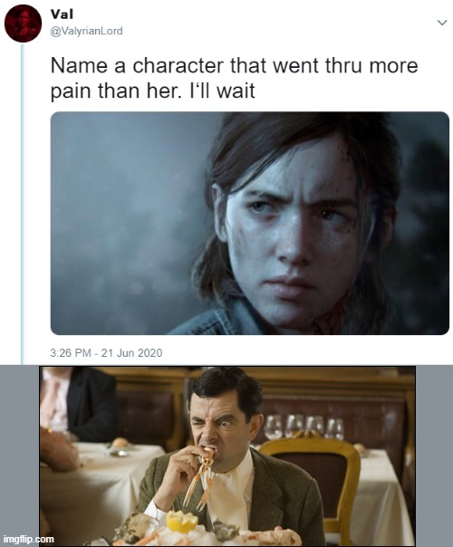 what | image tagged in name one character who went through more pain than her | made w/ Imgflip meme maker