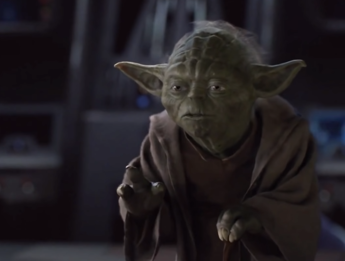 Yoda's warning Blank Meme Template