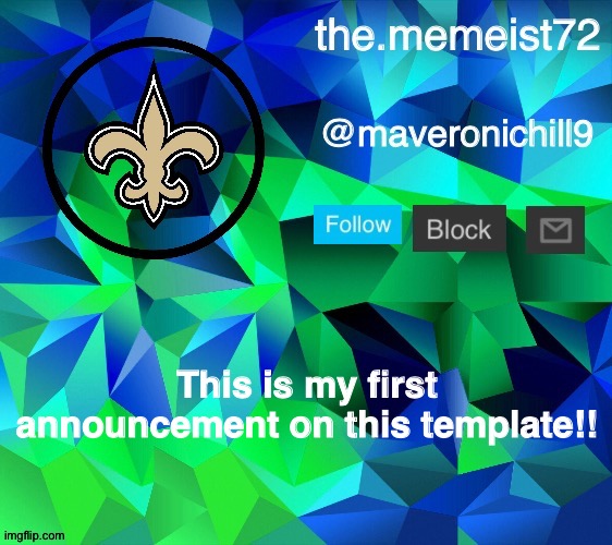 I spent 30 mins on this | This is my first announcement on this template!! | image tagged in maveroni announcement | made w/ Imgflip meme maker