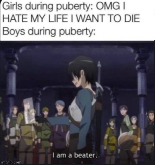 image tagged in anime,sao,boys vs girls | made w/ Imgflip meme maker