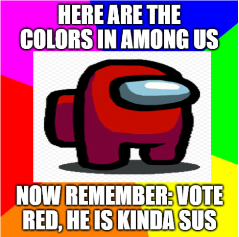 Red Sus Blank Meme Template