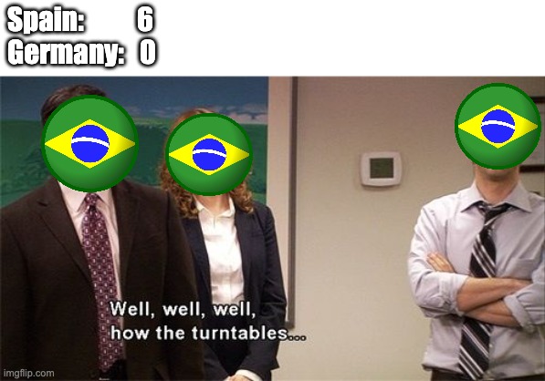 How the Turntables | Spain:          6
Germany:   0 | image tagged in how the turntables | made w/ Imgflip meme maker