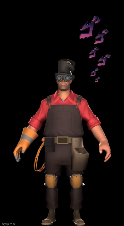 oh no... | image tagged in jojo's bizarre adventure,team fortress 2 | made w/ Imgflip meme maker