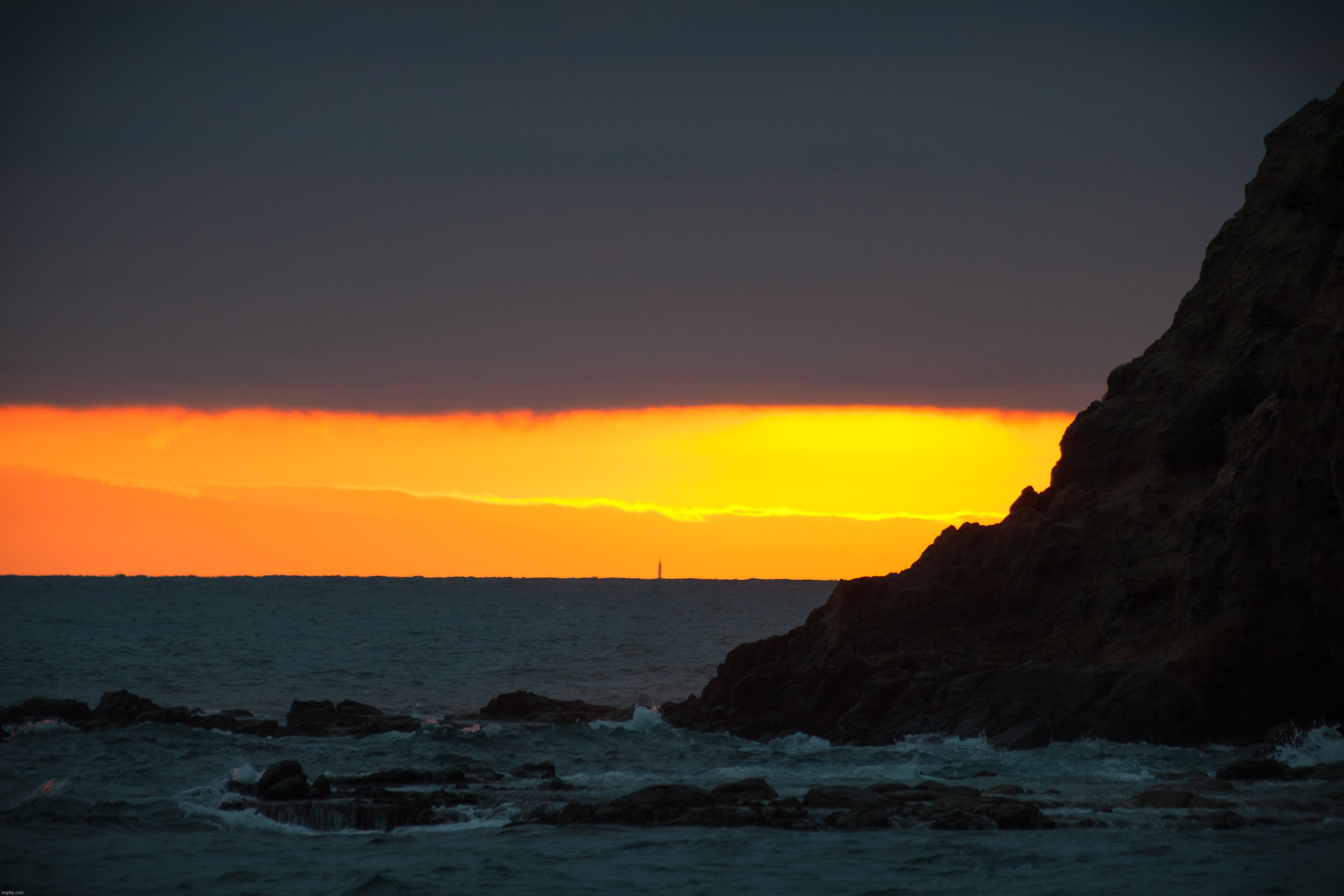 Beach Sunset | image tagged in original photography,egos,sunset,beach,orange | made w/ Imgflip meme maker
