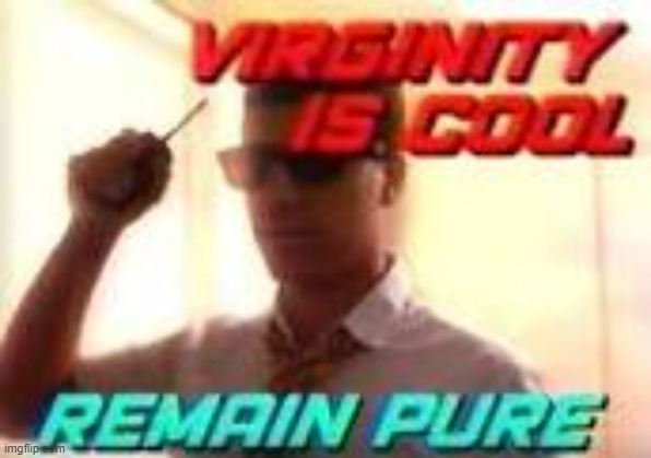 Virginity is Cool | image tagged in virginity is cool | made w/ Imgflip meme maker