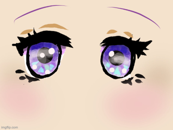 I practiced drawing anime eyes | image tagged in idk | made w/ Imgflip meme maker