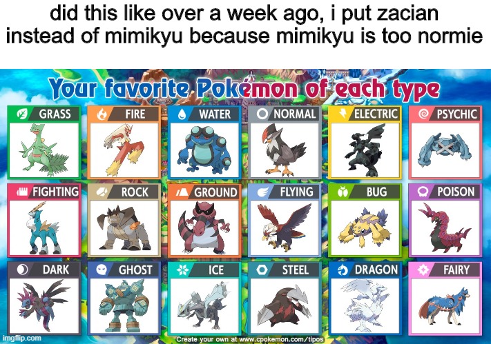 hi my name is based and you're watching disney channel | did this like over a week ago, i put zacian instead of mimikyu because mimikyu is too normie | image tagged in pokemon | made w/ Imgflip meme maker