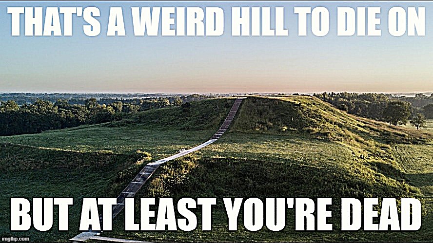 That's a weird hill to die on (impact) | image tagged in that's a weird hill to die on impact | made w/ Imgflip meme maker