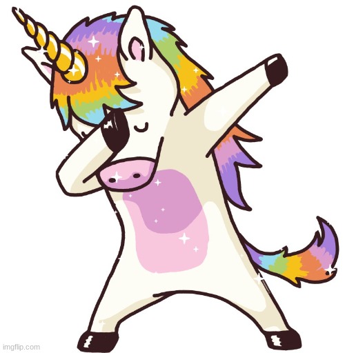 Unicorn dab | image tagged in unicorn dab | made w/ Imgflip meme maker