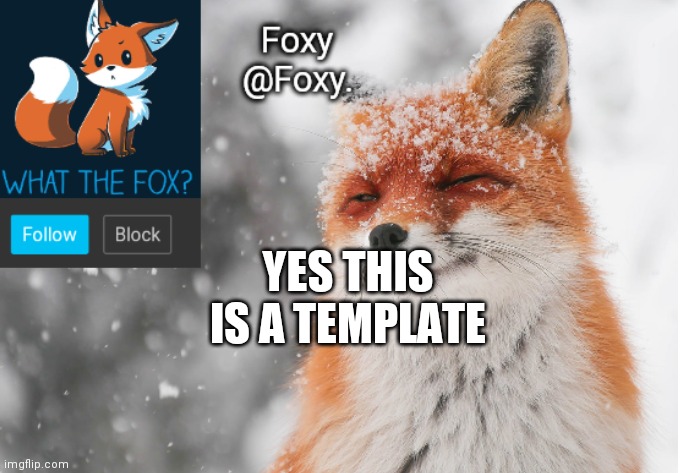 Foxy's announcement template | YES THIS IS A TEMPLATE | image tagged in foxy's announcement template | made w/ Imgflip meme maker