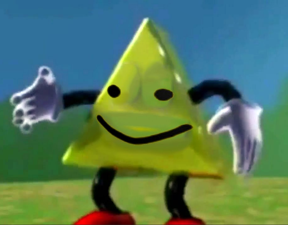 dancing triangle oof Blank Meme Template