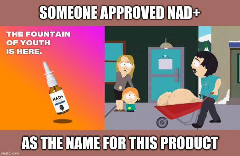 Companion product to Extenz | SOMEONE APPROVED NAD+; AS THE NAME FOR THIS PRODUCT | image tagged in testicles | made w/ Imgflip meme maker