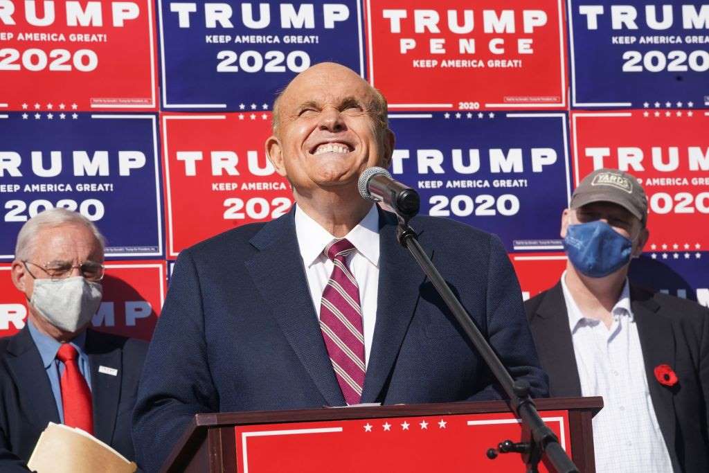 Rudy Giuliani Four Seasons cringe Blank Meme Template