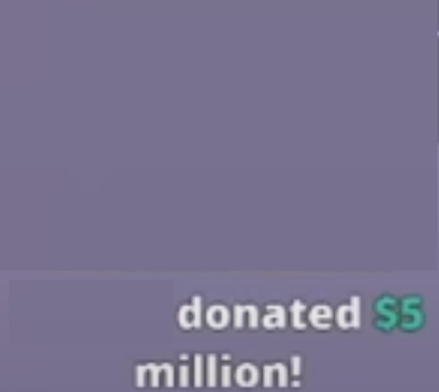 X donated $5 million Blank Meme Template