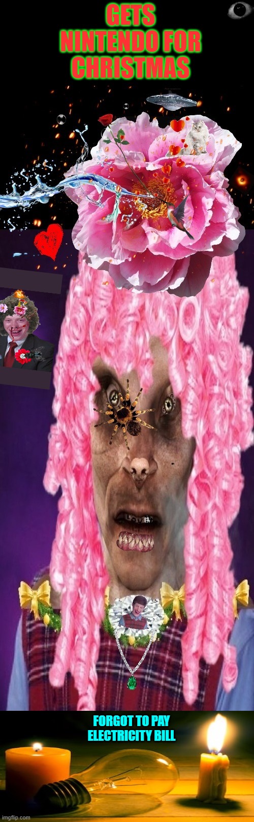 Rad Luck Brian!!!!!!! | GETS NINTENDO FOR CHRISTMAS; FORGOT TO PAY ELECTRICITY BILL | image tagged in rad luck brian | made w/ Imgflip meme maker