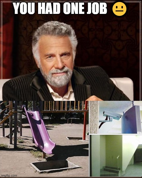 The Most Interesting Man In The World | YOU HAD ONE JOB 😐 | image tagged in memes,the most interesting man in the world | made w/ Imgflip meme maker