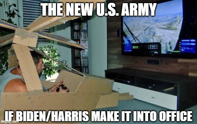 THE NEW U.S. ARMY; IF BIDEN/HARRIS MAKE IT INTO OFFICE | image tagged in army,navy,air force,marines,election 2020,voter fraud | made w/ Imgflip meme maker