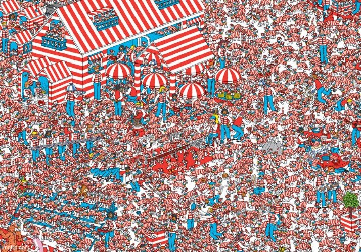 If you can find waldo you awesome | image tagged in where's waldo | made w/ Imgflip meme maker