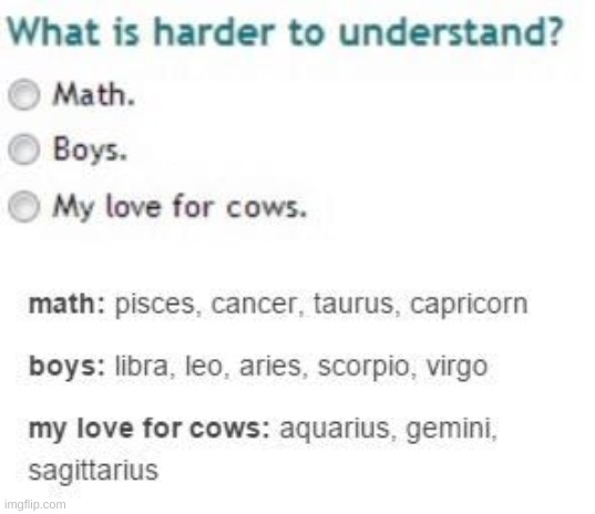 Me a Leo who would say math- | made w/ Imgflip meme maker