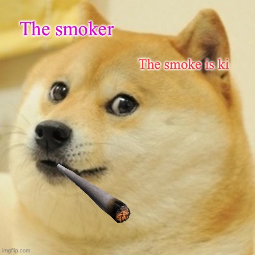 Doge Meme | The smoker; The smoke is killing me | image tagged in memes,doge | made w/ Imgflip meme maker