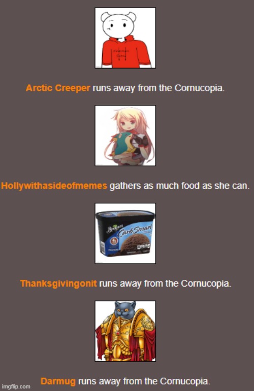 Bloodbath (2) | image tagged in hunger games | made w/ Imgflip meme maker