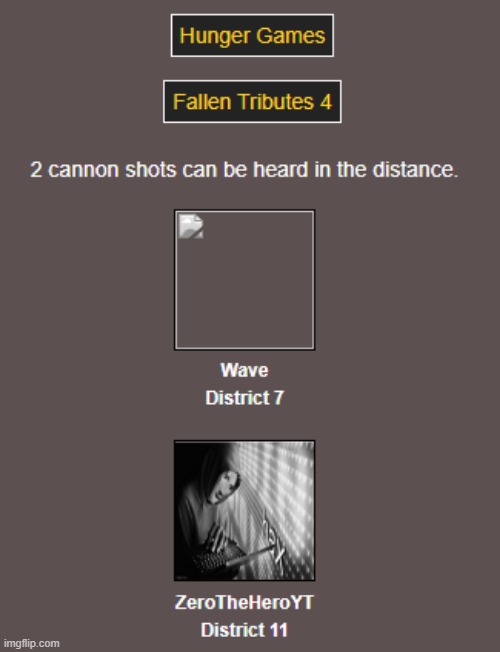 Press F in the chat (Night 3/Day 4) | image tagged in hunger games | made w/ Imgflip meme maker