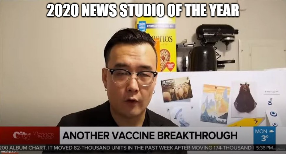 2020 news studio of the year | 2020 NEWS STUDIO OF THE YEAR | image tagged in scamdemic,paid actors,operationmockingbird,plandemic,cheeriossponsor,propaganda | made w/ Imgflip meme maker