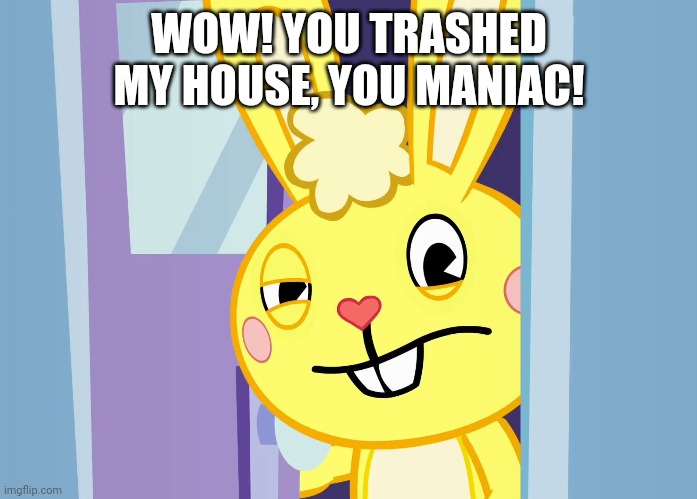WOW! YOU TRASHED MY HOUSE, YOU MANIAC! | made w/ Imgflip meme maker