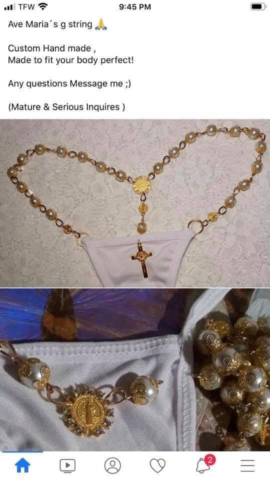Ave Maria’s g-string Blank Meme Template