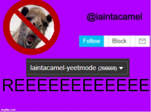lol | REEEEEEEEEEEE | image tagged in iaintacamel | made w/ Imgflip meme maker