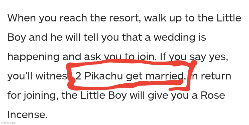 Pikachu getting married? | image tagged in pikachu,pokemon | made w/ Imgflip meme maker