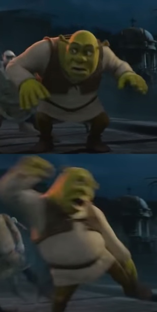 High Quality Shrek Thriller Blank Meme Template