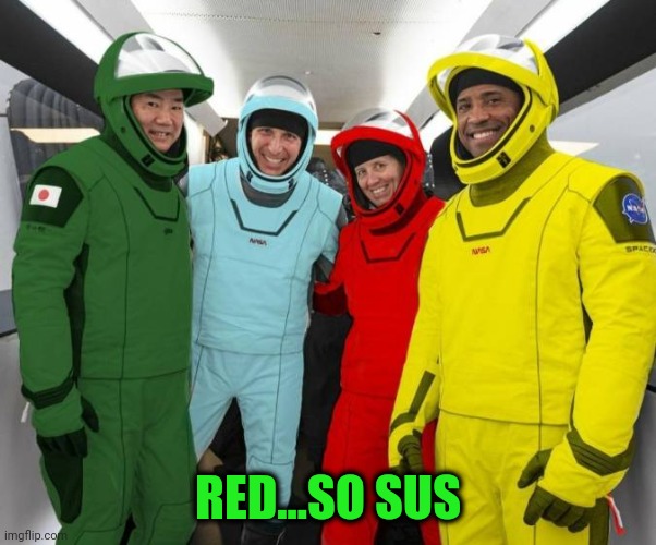 Never trust red | RED...SO SUS | image tagged in among us | made w/ Imgflip meme maker