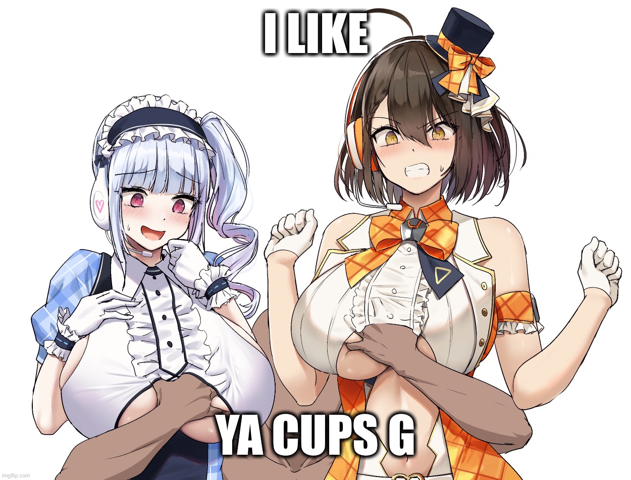 Boobeys | I LIKE; YA CUPS G | image tagged in i like ya cut g,i like ya cup g,boobs,anime | made w/ Imgflip meme maker