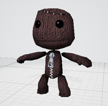 Sackboy T-pose Blank Meme Template