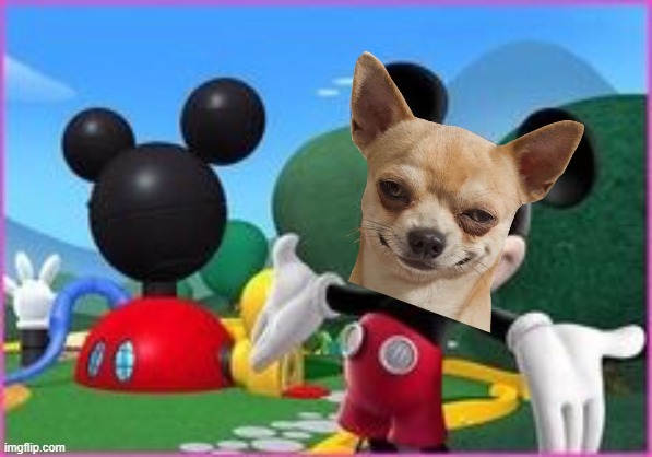 Cringe Mouse | image tagged in mickey mouse clubhouse | made w/ Imgflip meme maker