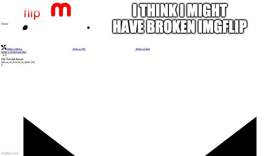 I THINK I MIGHT HAVE BROKEN IMGFLIP | made w/ Imgflip meme maker