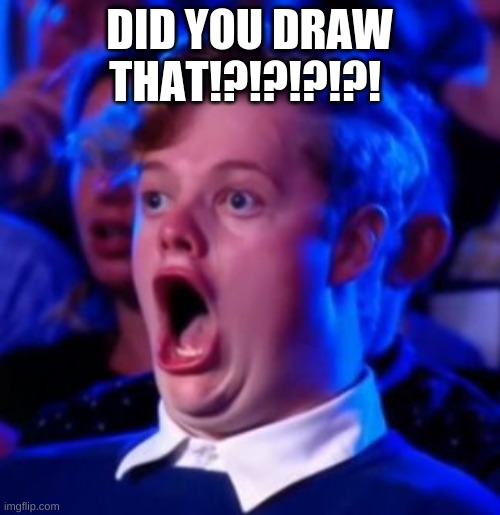 OMG | DID YOU DRAW THAT!?!?!?!?! | image tagged in omg | made w/ Imgflip meme maker