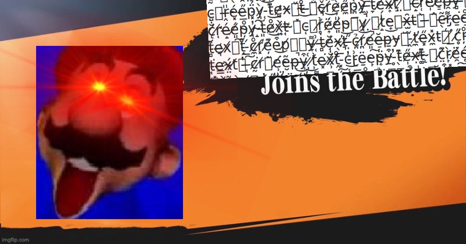 Its cursed mario!!!!! | image tagged in smash bros | made w/ Imgflip meme maker