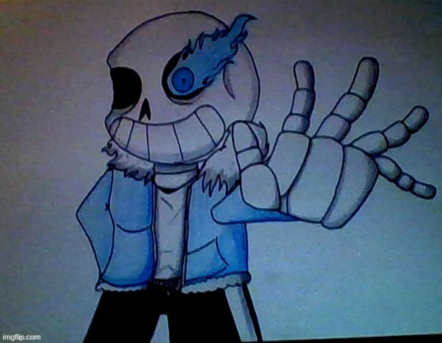 sans | image tagged in drawing,sans | made w/ Imgflip meme maker